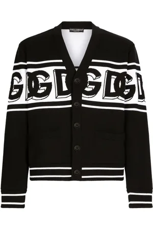 Dolce & Gabbana Logo-intarsia V-neck cardigan