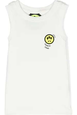 BARROW Logo-print cotton tank top