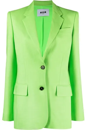 Msgm Single-breasted textured blazer