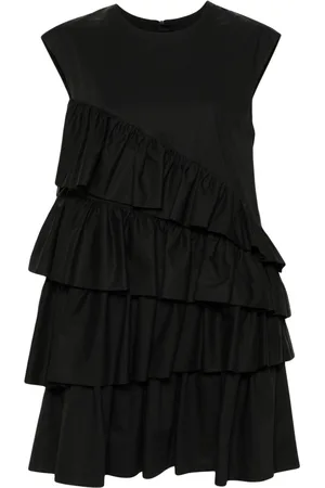 Msgm Ruffle-detailing cotton dress