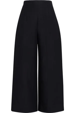 Marni High-waisted cropped cotton trousers
