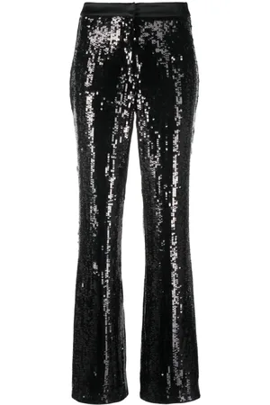 Karl Lagerfeld Sequin-embellished straight-leg trousers
