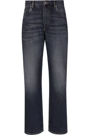 Dolce & Gabbana Wide-leg cotton jeans