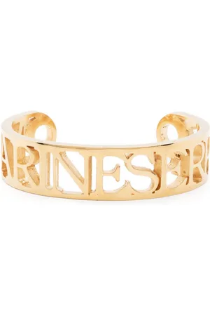 Marine Serre Logo cut-out open-cuff bracelet