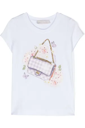MONNALISA Graphic-print jersey-texture T-shirt