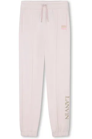 Lanvin Logo-embroidered cotton track pants