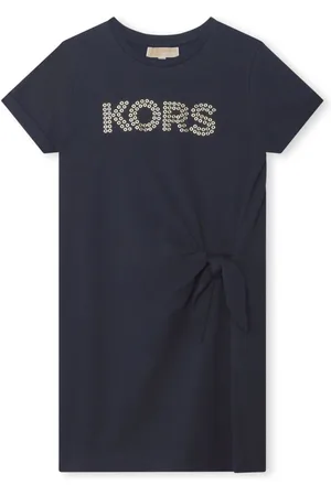 Michael Kors Logo-appliqué organic cotton dress