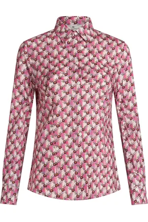 Etro Floral-monogram cotton shirt