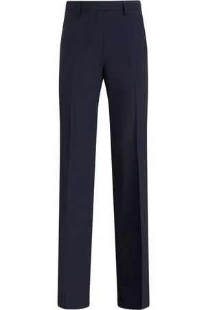 Etro High-waisted pleated tailored trousers