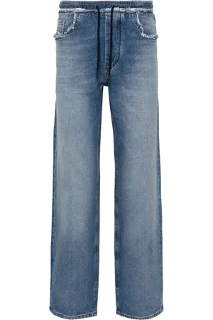 Diesel Drawstring mid-rise straight jeans