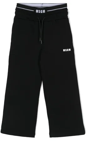 Msgm Logo-waistband cotton track pants