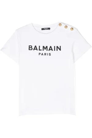 Balmain Logo-embroidered T-shirt