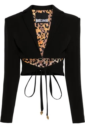 Roberto Cavalli Cut-out cropped blazer