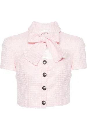 Alessandra Rich Cropped tweed jacket