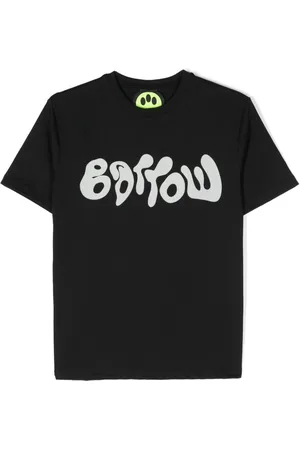 BARROW Flocked-logo cotton T-shirt