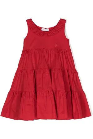 MONNALISA Ruffled-detailing cotton dress
