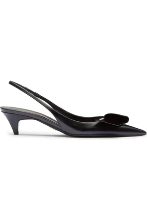 Prada 60mm fold-detail leather pumps
