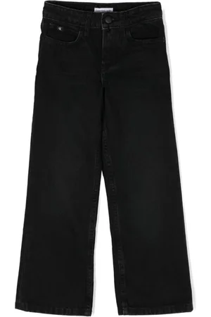 Calvin Klein Washed wide-leg jeans