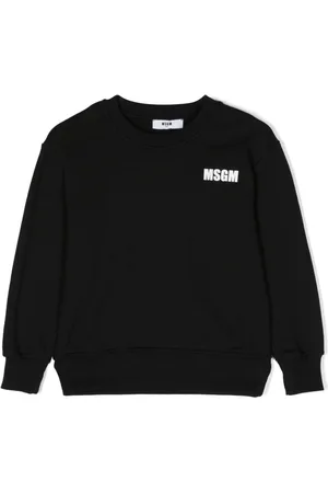 Msgm Logo-print cotton sweatshirt