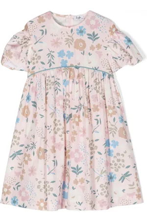 Il gufo Floral-print cotton dress