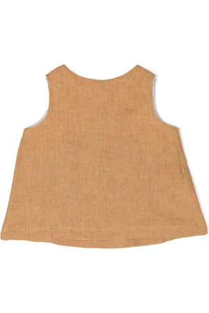 Il gufo Sleeveless linen top
