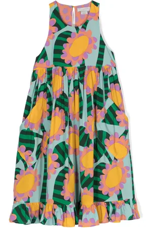 Stella McCartney Graphic Flower sleeveless dress