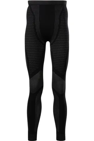 Reebok Baselayer patterned-jacquard leggings