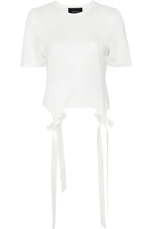 Simone Rocha Bow-detail cotton T-shirt