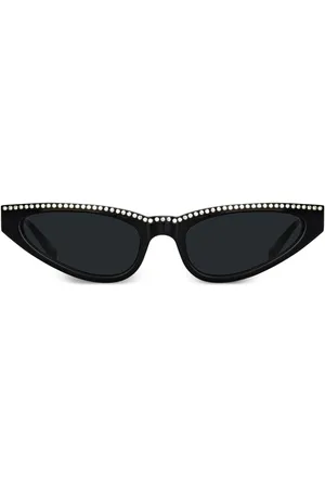 Linda Farrow Crystal-embellished cat-eye-frame sunglasses