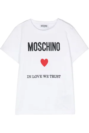 Moschino Logo-embroidered cotton T-shirt