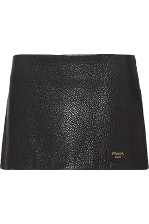 Prada Nappa-leather miniskirt
