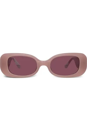 Linda Farrow Engraved-logo arm sunglasses
