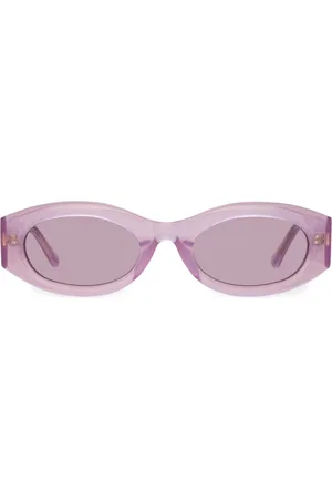 Linda Farrow X The Attico Berta oval sunglasses