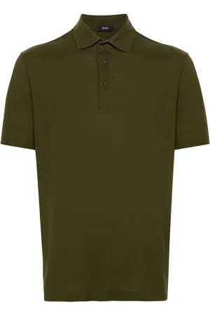 HERNO Short-sleeve cotton polo shirt