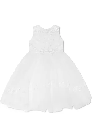 Sarah Louise Floral-embroidered full-skirt dress