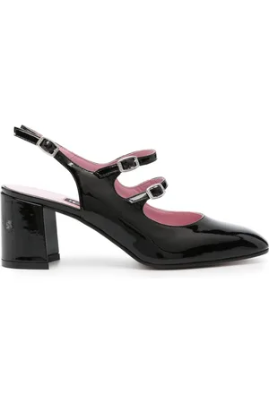 Carel 70mm patent-leather pumps
