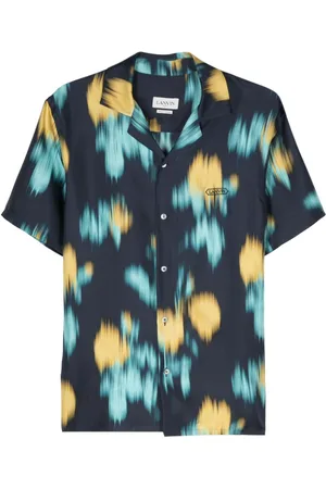 Lanvin Abstract-pattern silk shirt