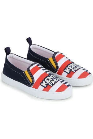 Kenzo Stripe logo-print slip-on sneakers