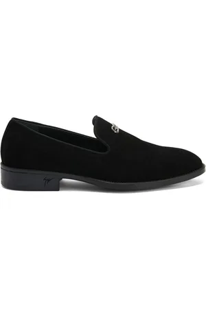 Giuseppe Zanotti Imrham Logozalì-embellished suede loafers