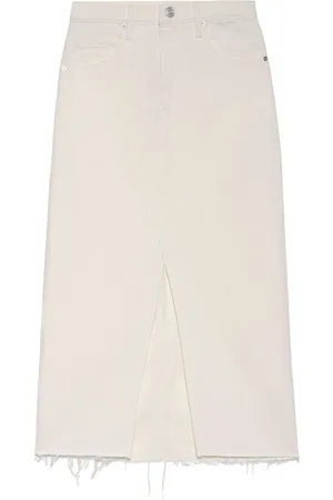 Frame The Midaxi denim midi skirt