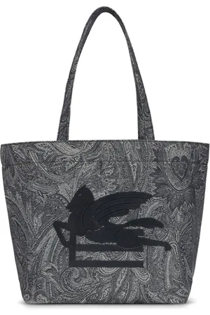 Etro Large Pegaso-motif paisley-jacquard tote bag