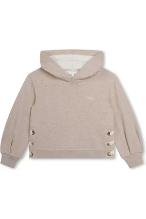 Chloé Logo-embroidered organic cotton hoodie