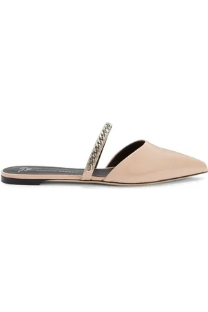 Giuseppe Zanotti Laurette chain-detail leather mules