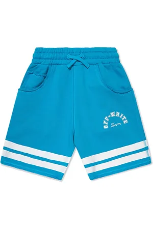 OFF-WHITE Logo-print jersey shorts