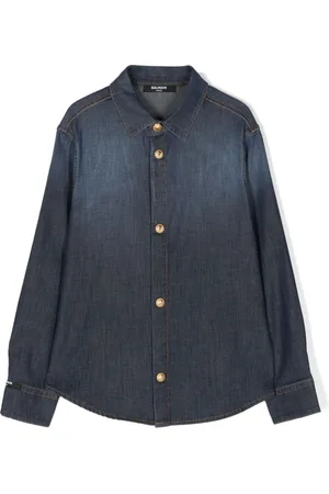 Balmain Button-up chambray shirt