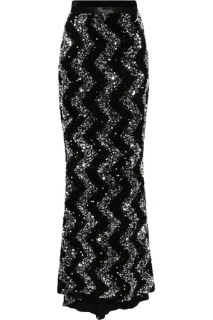 Styland Sequin-embellished maxi skirt