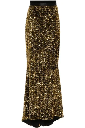 Styland Sequin-embellished maxi skirt