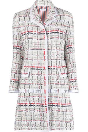 Thom Browne Single-breasted tweed coat