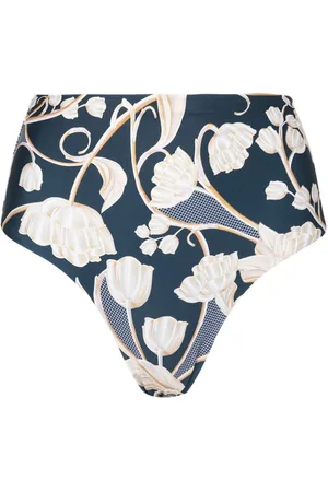 Agua by Agua Bendita Magenta Perla floral-print bikini bottoms