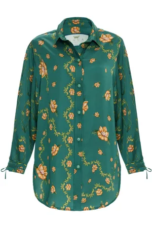 Agua by Agua Bendita Cecilia Esotérico floral-print shirt